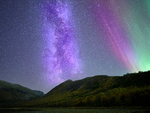 Melkevei med nordlys