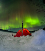 Nordlys i Nordmarka