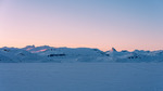 Uranos tind i solnedgang
