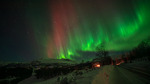 Nordlyset danser i Herredalen