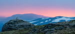 Fjellerke etter solnedgang