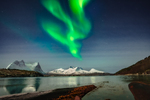 Nordlys mot ytre Efjord