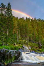 Regnbue over Røfalla