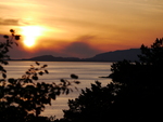 Solnedgang i Trondheimsfjorden
