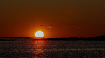 En fugl - Et hus - En solnedgang