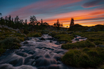 Kveldsidyll i fjellet.