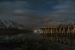 Night on a pier