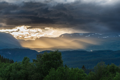 Siste sol stråler for dagen